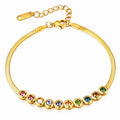 Armband, 18 Karat vergoldeter Stahl